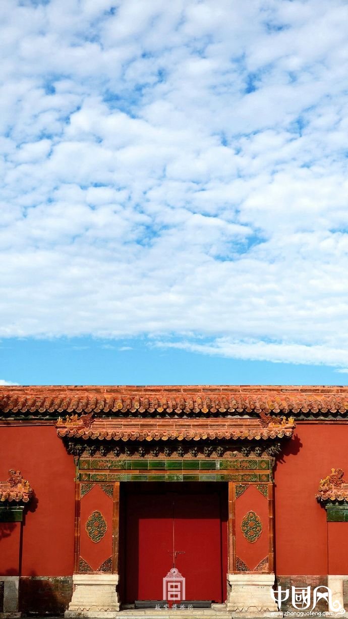 超美故宫古建筑图片，紫禁之巅白云无尽