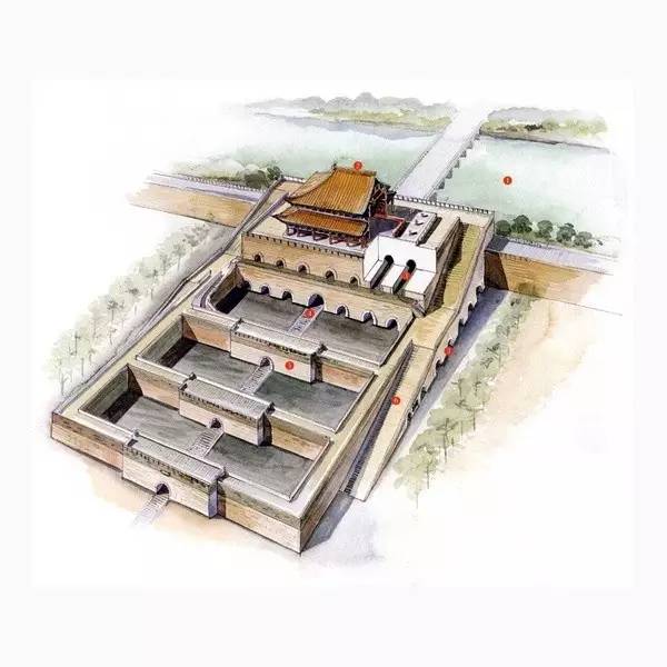 穿墙透壁，手绘中国古代经典古建筑