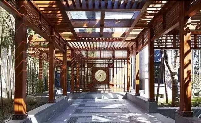 论新中式建筑中的景观手法,传统艺术构造