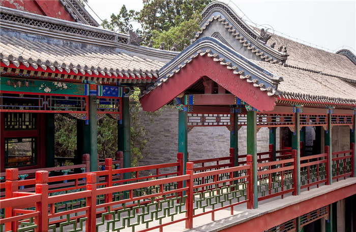 中国古建筑结构长廊欣赏