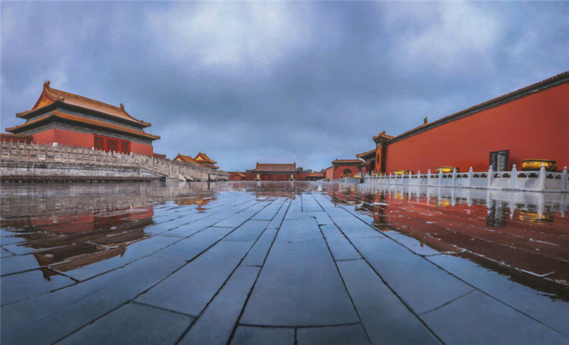 雨后故宫洗尽铅华的紫禁城