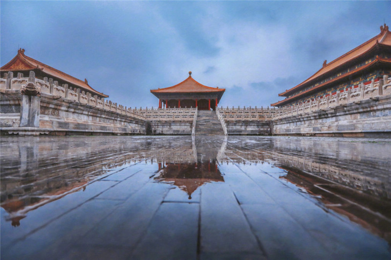 雨后故宫洗尽铅华的紫禁城