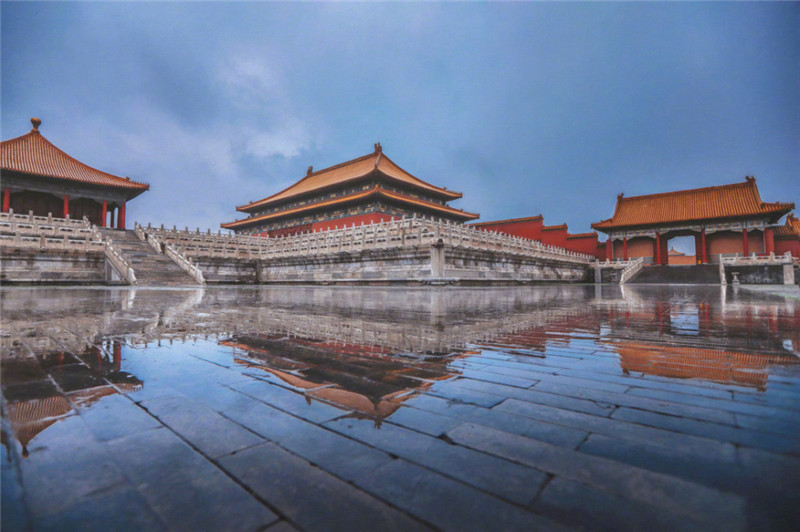 雨后故宫洗尽铅华的紫禁城