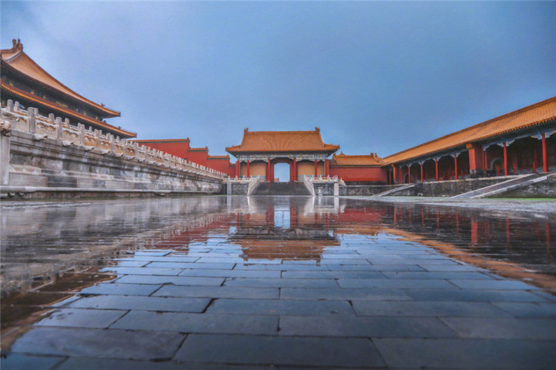 雨后故宫洗尽铅华的紫禁城