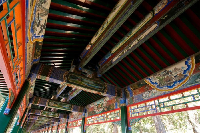 中国古建筑结构长廊欣赏