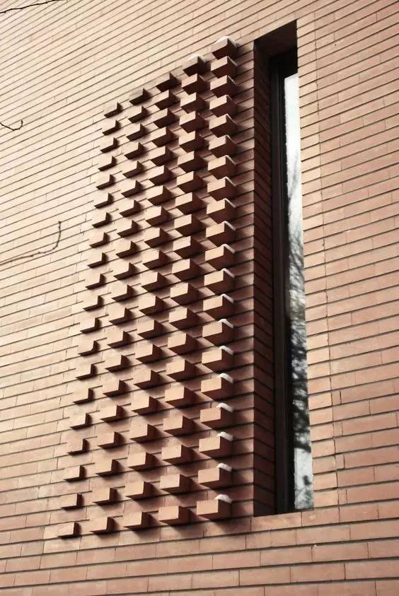 红砖的建筑艺术，每一张红砖墙都可以拿去做红
