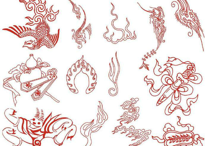 中国古典图案欣赏，各具特色的中国传统图案