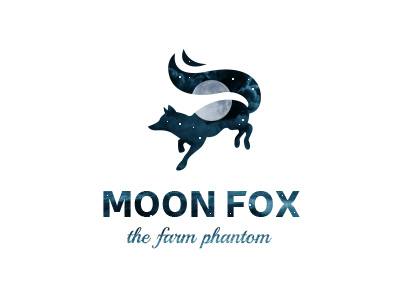 月球创意logo，个性logo设计