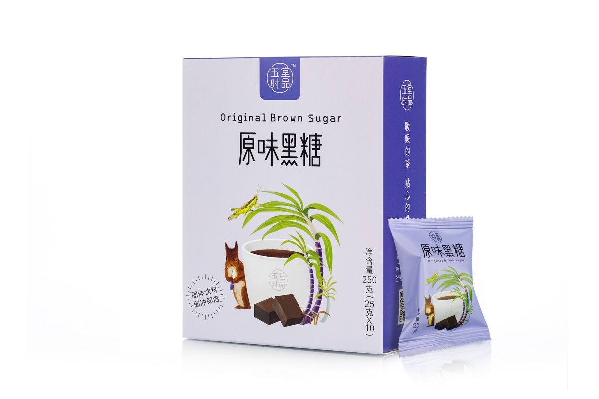 创意极简黑糖茶包装设计