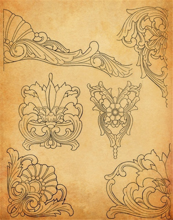 中国工艺纹样之木雕花纹