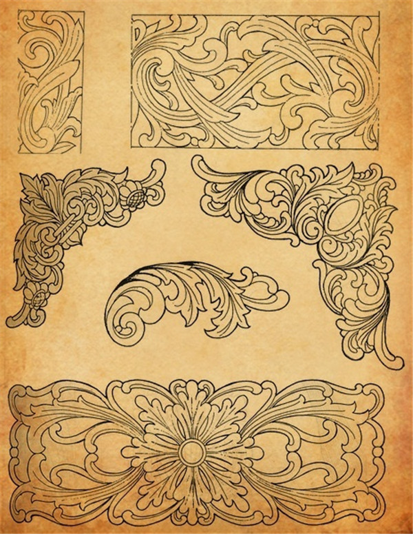 中国工艺纹样之木雕花纹