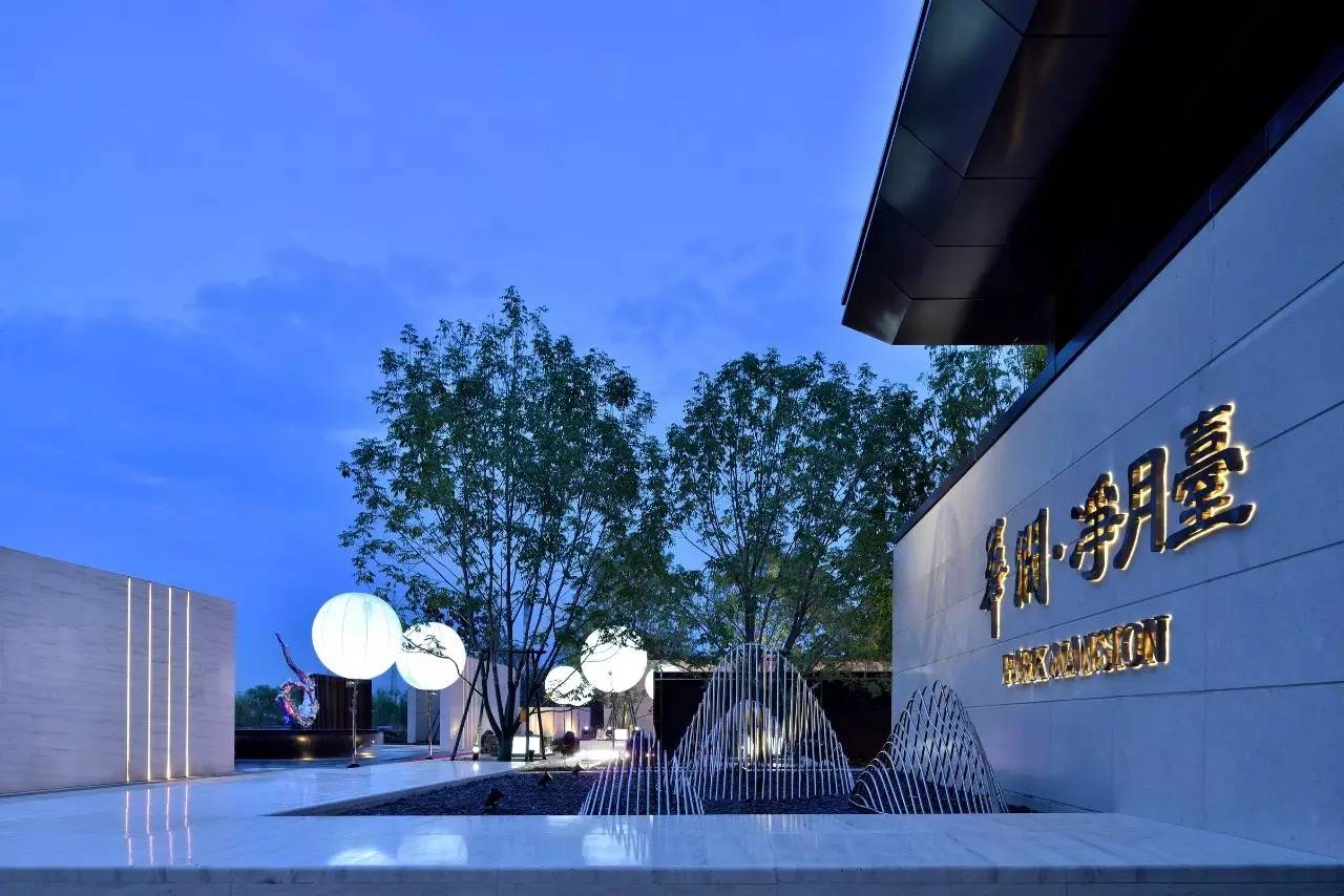 中式景观流行设计元素：山水景墙