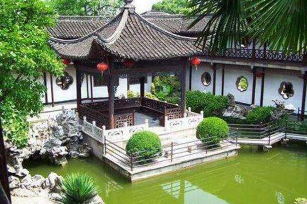 扬州何园水榭图片