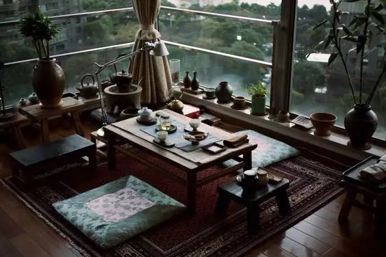 中式装饰，家虽小茶室亦可很精致