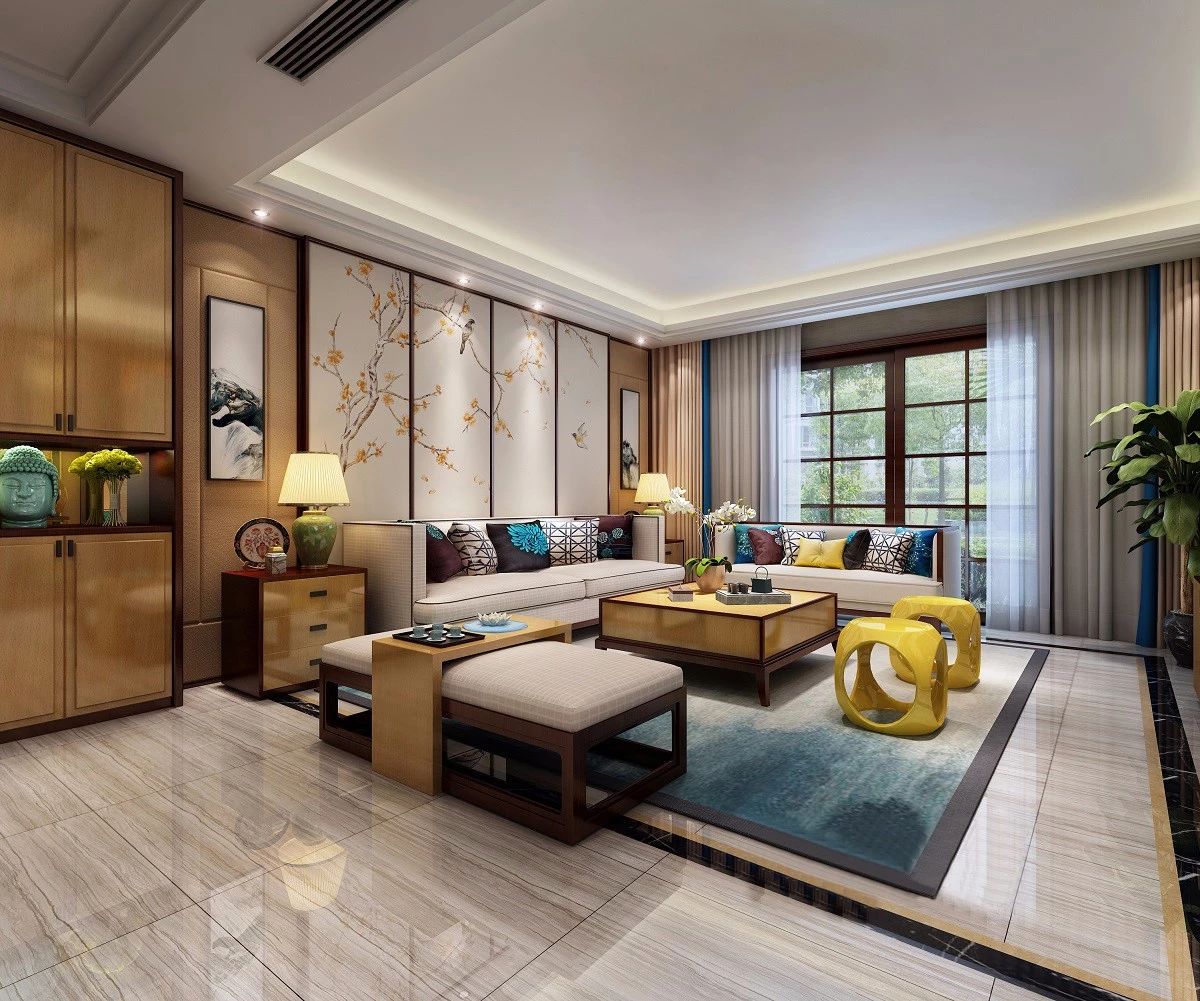 新中式客厅之美：魅力十足的中式装修设计！