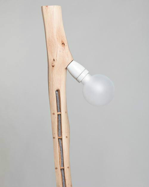 个性十足原木的中式灯具