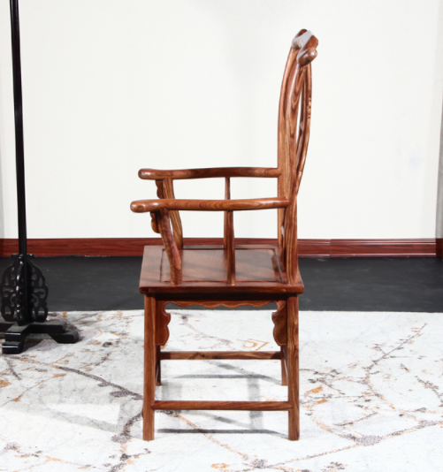 中式实木太师椅，刺猬紫檀靠背椅子