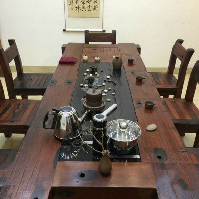 简洁大气中式茶桌，中国风简约精致实用茶桌