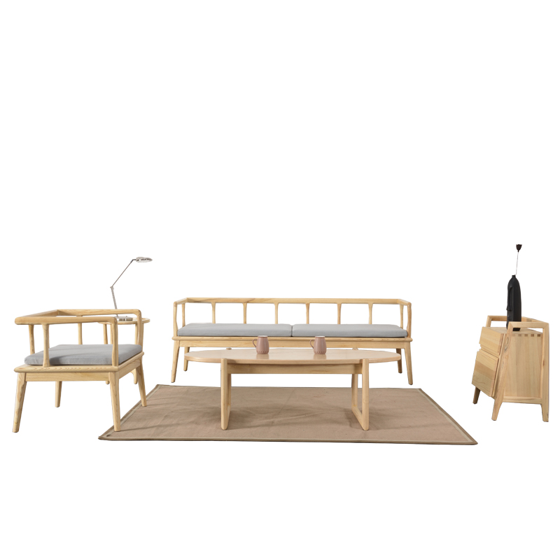 禅意中式沙发，新中式实木沙发