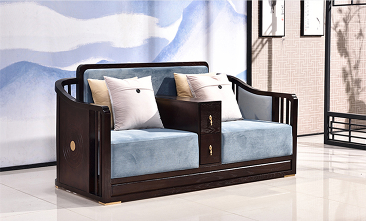 中式沙发组合现代客厅实木沙发