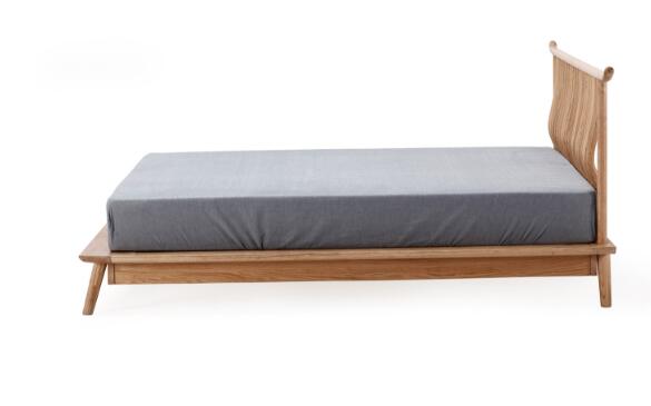 橡木中式床图片