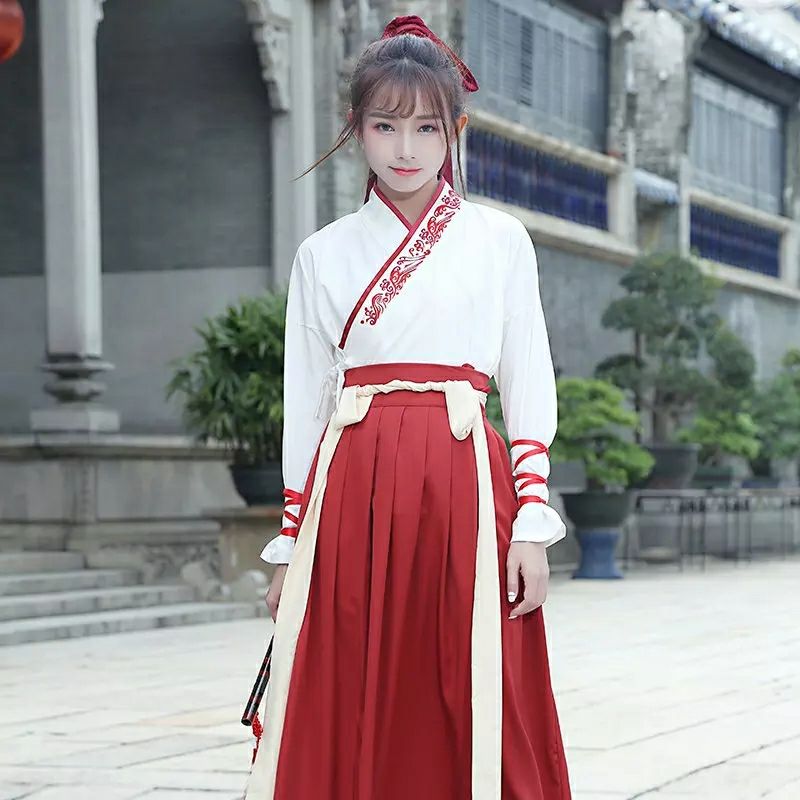 四款清新淡雅汉服，飘逸襦裙汉服图片