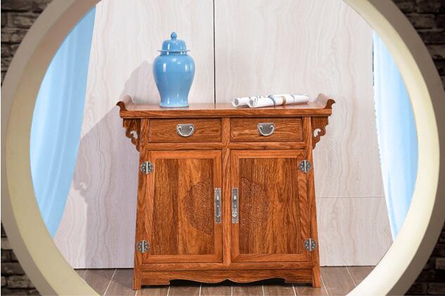 花梨木家具，中式实木玄关柜子