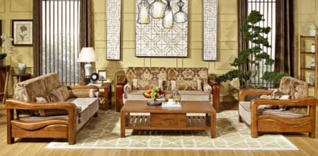 中式实木沙发，胡桃木家具特点