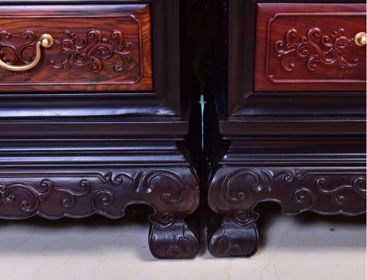老挝大红酸枝博古架红木家具