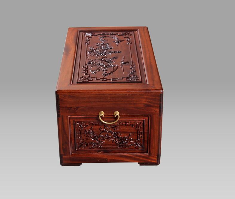 中式复古婚嫁木箱香樟木箱子