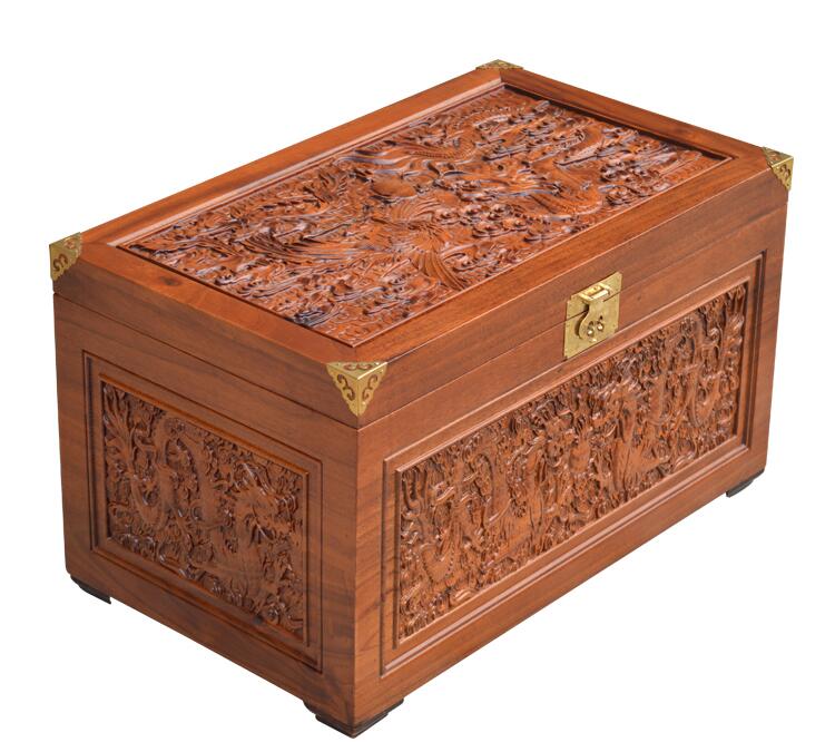 中式老樟木箱子收藏陪嫁箱