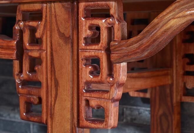 中式实木家具,花梨木色条案桌翘头案