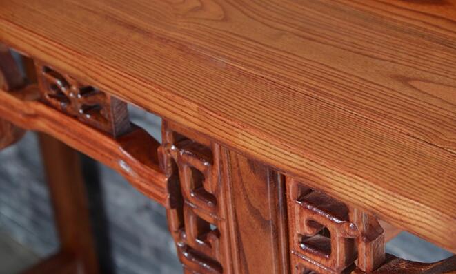 中式实木家具,花梨木色条案桌翘头案