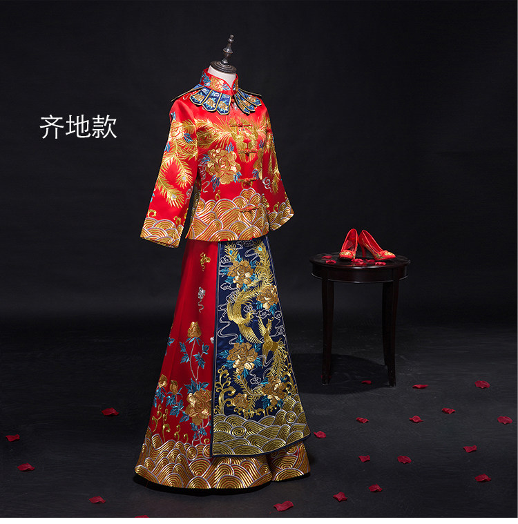 奢华小披肩秀禾中式礼服新娘礼服