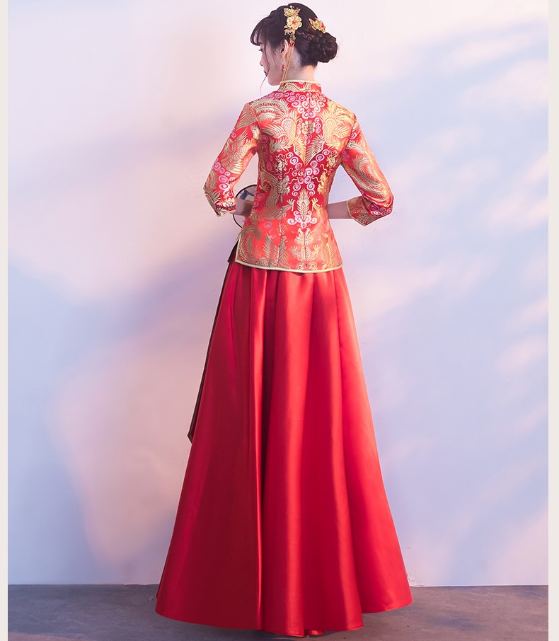 古典工艺之美：古韵中式礼服气质新娘礼服