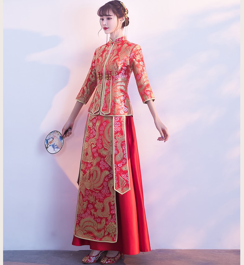 古典工艺之美：古韵中式礼服气质新娘礼服
