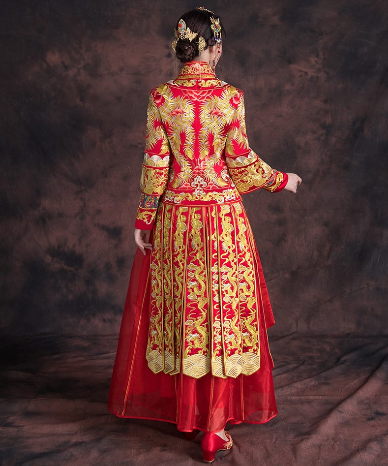 唤醒传统中国风俗的唯美中式礼服新娘礼服