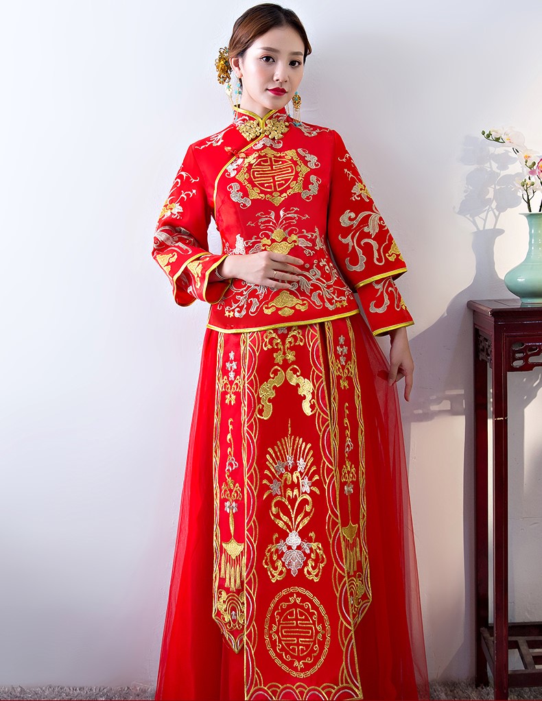 传统韵味中式礼服，唯美秀禾服新娘礼服