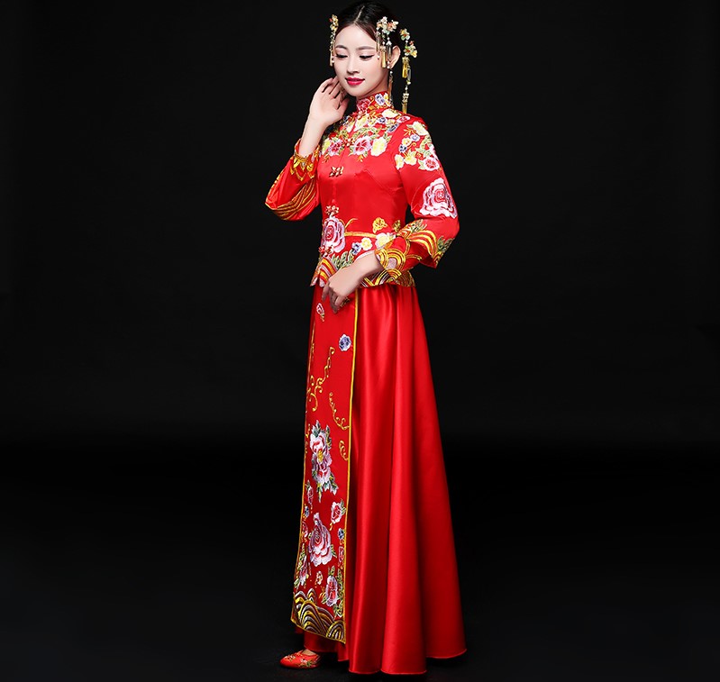 传统经典中式礼服，东方之美新娘礼服