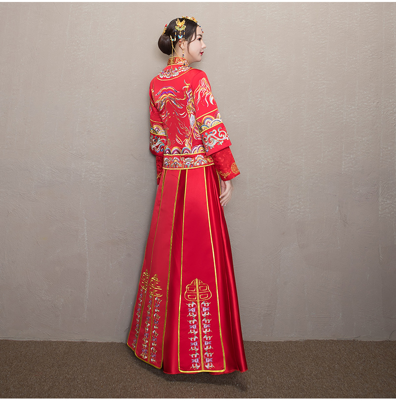 古韵典雅中式礼服，东方之美新娘礼服