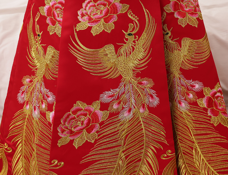 典雅复古中式礼服，复古时尚中国风新娘礼服