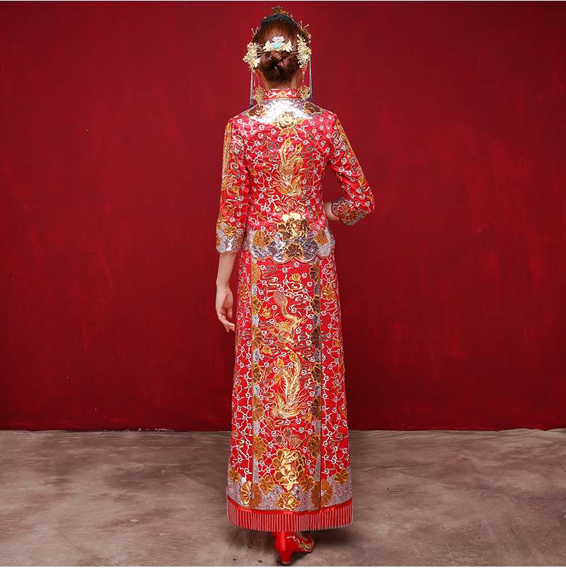 中国风时尚中式礼服，唯美时尚新娘礼服