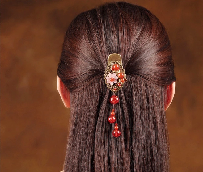 红芳中国风时尚优雅发夹头饰