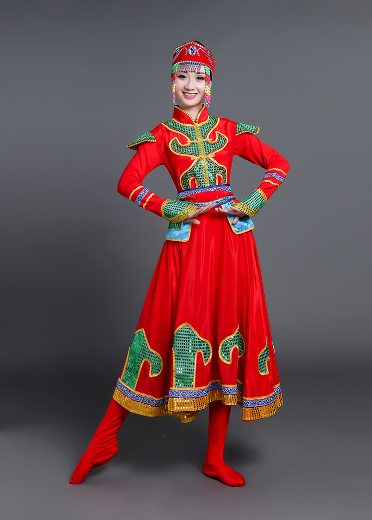 蒙古族服饰少数民族服装图片