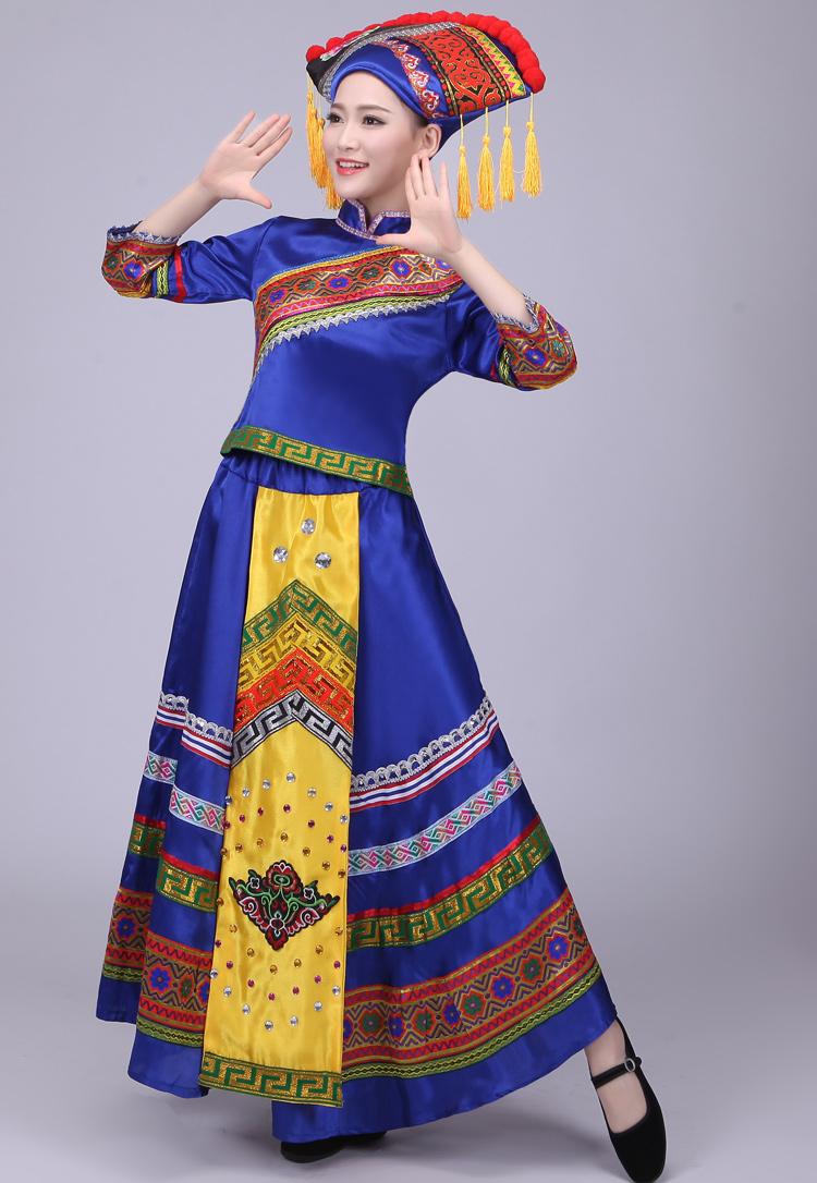 广西壮族舞蹈民族服装，苗族少数民族服装图片