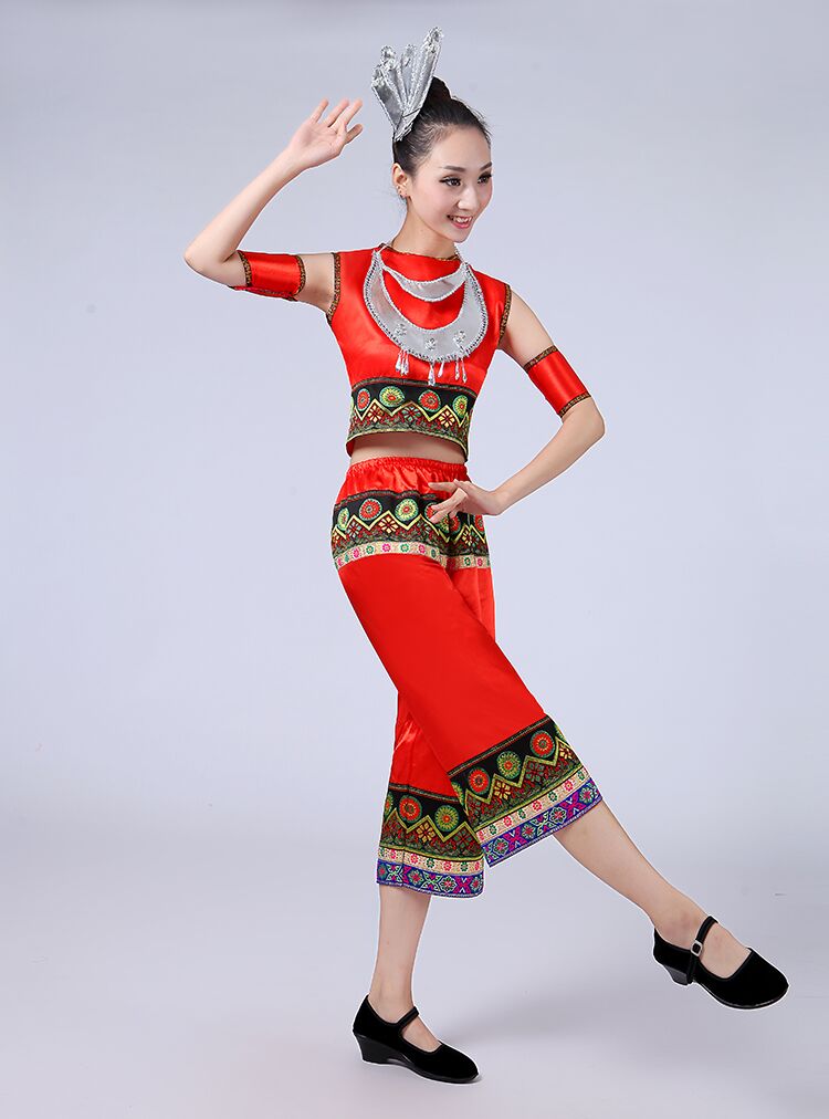黎族舞蹈服装少数民族服装图片