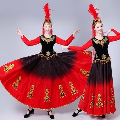 新疆维吾尔族少数民族服装图片