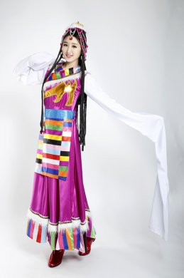 藏族少数民族服装图片