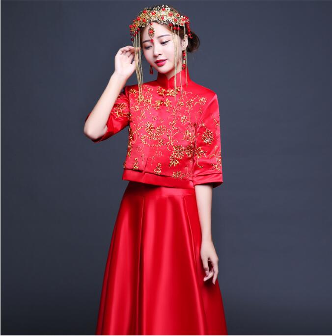 中国风秀禾服新娘嫁衣中式礼服