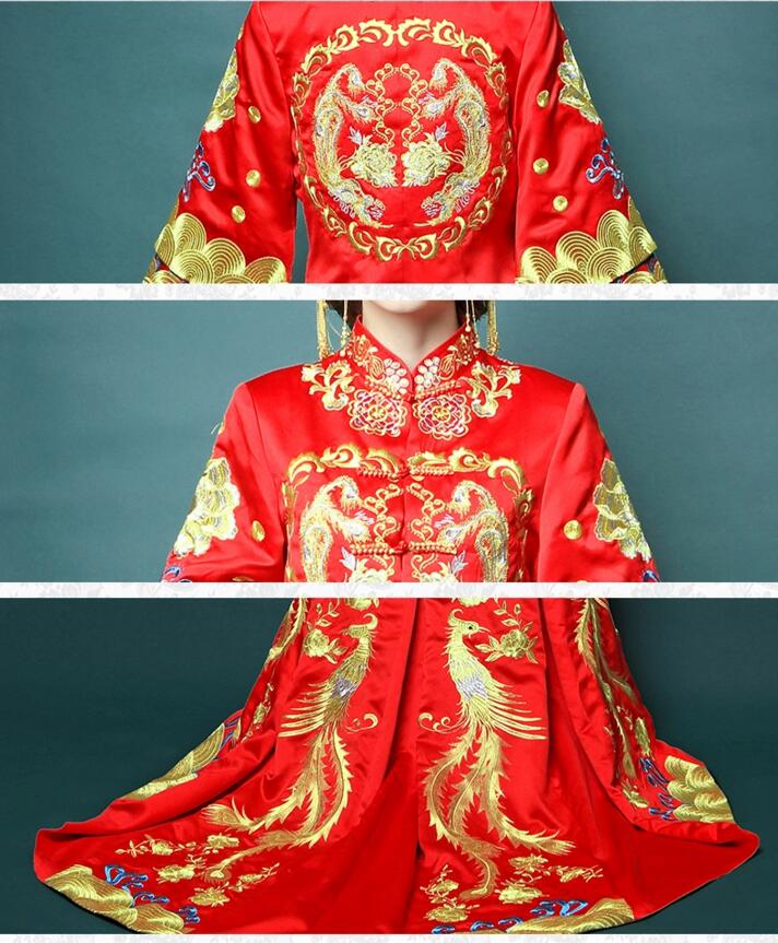 中国风龙凤褂中式礼服图片